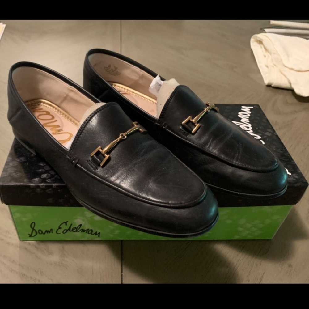 Sam Edelman Loraine black leather loafers